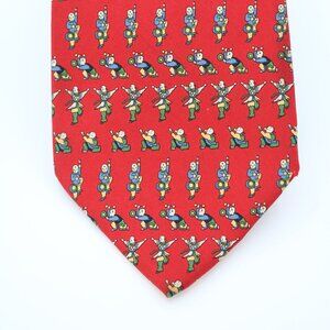 Salvatore Ferragamo vintage silk necktie with Asian or Chinese-themed men